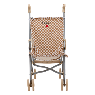 poussette gaze de coton damier personnalisable