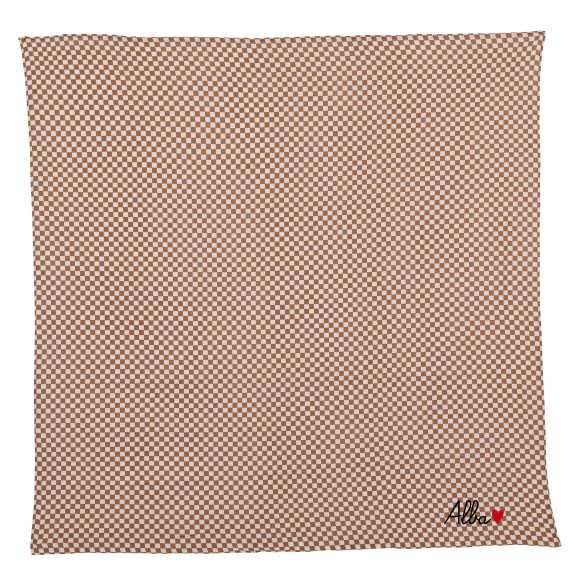 lange gaze de coton damier personnalisable