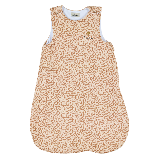 gigoteuse hiver gaze de coton léopard personnalisable