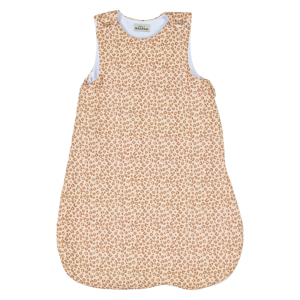 gigoteuse hiver gaze de coton léopard personnalisable