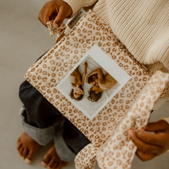 mini album photo gaze léopard