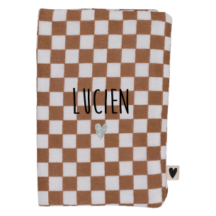 passeport gaze de coton damier