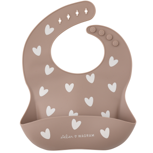 bavoir en silicone mocha