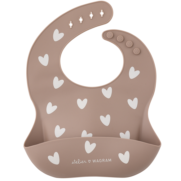 bavoir en silicone mocha