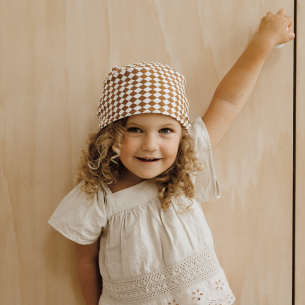 foulard gaze de coton damier personnalisable