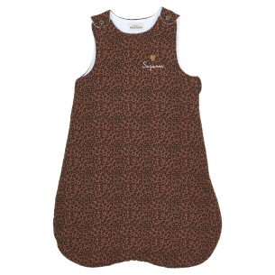 gigoteuse léopard marron personnalisable