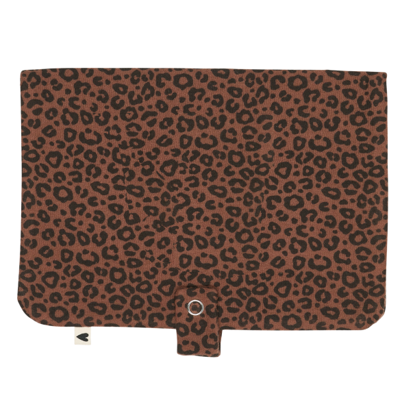 ranche couche gaze de coton léopard marron personnalisable