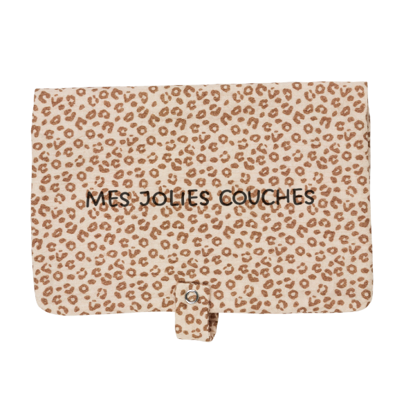 ranche couche gaze de coton léopard personnalisable