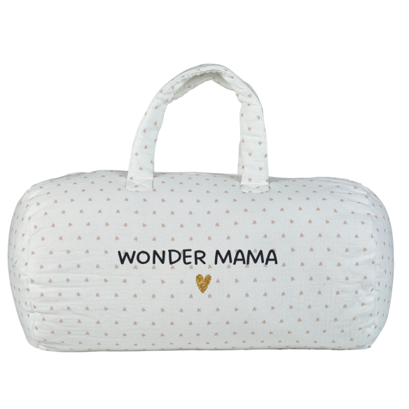 Grand sac polochon gaze coeur