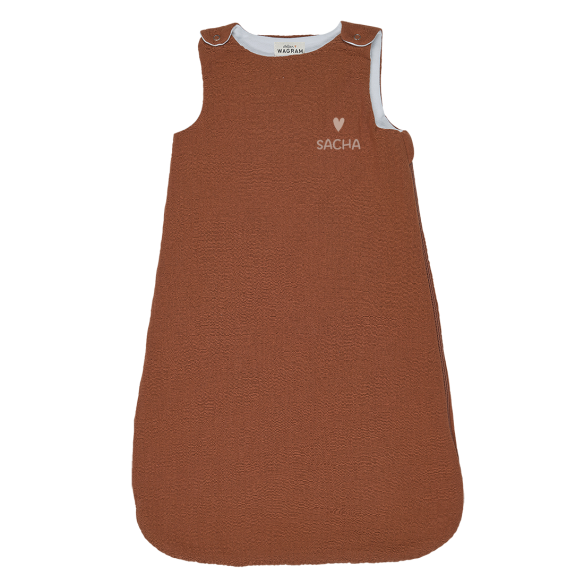 gigoteuse gaze de coton caramel personnalisé