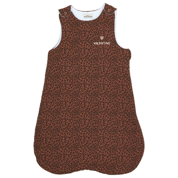 gigoteuse léopard marron personnalisable