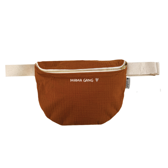 sac banane adulte gaze de coton caramel