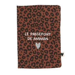passeport léopard marron