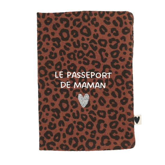 passeport léopard marron