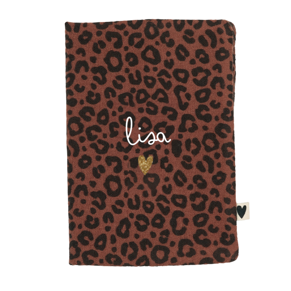 passeport léopard marron