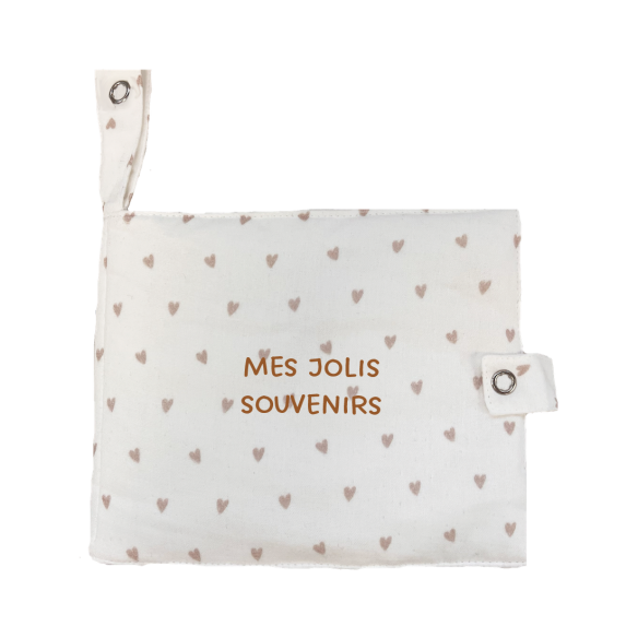 mini album gaze de coton coeurs à personnaliser