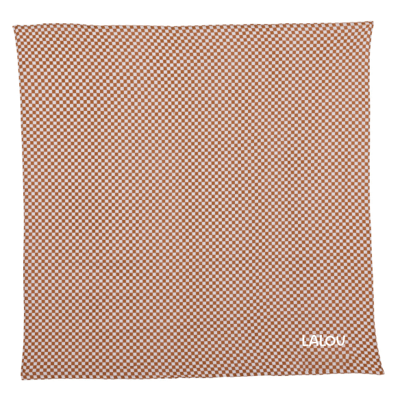 lange gaze de coton damier personnalisable