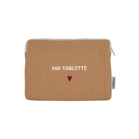pochette ipad housse tablette gaze camel