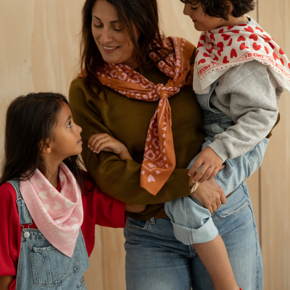 Foulard léopard 100cm