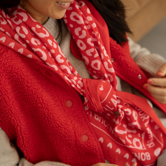 Foulard léopard 100cm