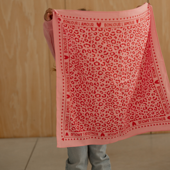 Foulard léopard 100cm