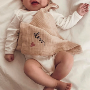 doudou lange attache tétine personnalisable