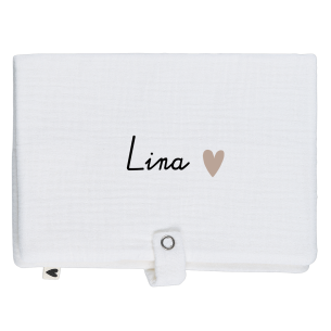 Range couche en gaze de coton écru