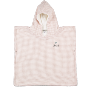 poncho petits carreaux gaze de coton