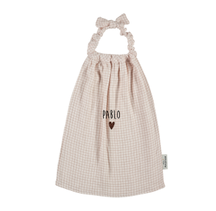 serviette de cantine gaze petits carreaux