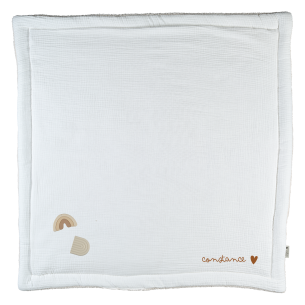 TAPIS ÉVEIL GAZE ÉCRU À PERSONNALISER