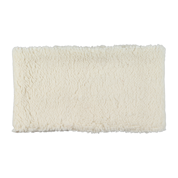 snood bébé enfant gaze écru moumoute