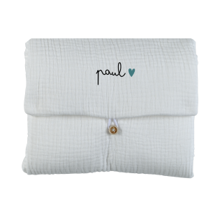 tapis à langer gaze ecru