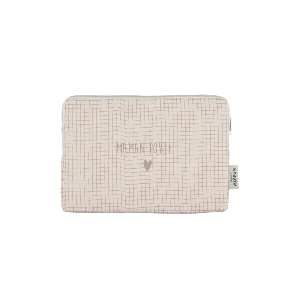 pochette ipad housse tablette gaze petits carreaux