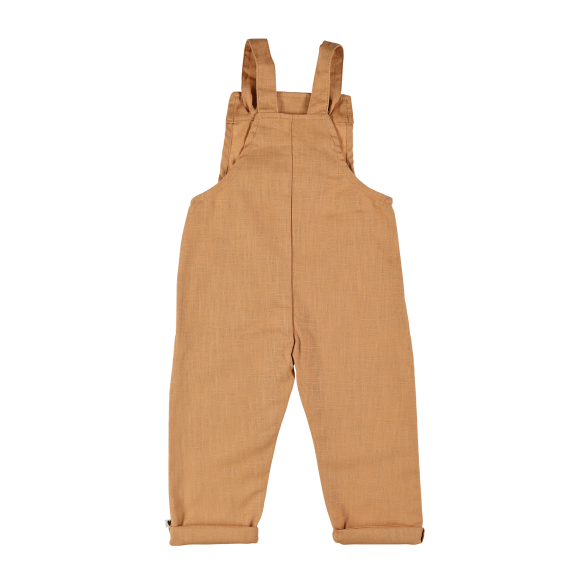 salopette en lin camel personnalisable
