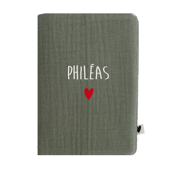 porte protège passeport gaze vert