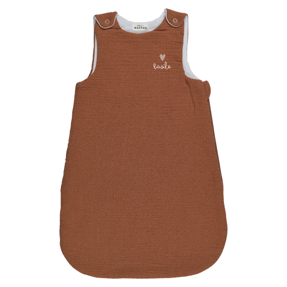 gigoteuse gaze de coton caramel personnalisé