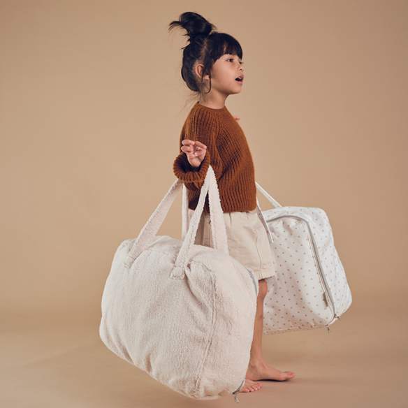 mini valise en gaze de coton coeurs - sac week end