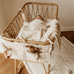 range doudou poche de rangement gaze grands carreaux