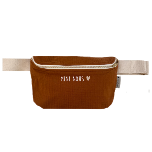 Sac banane enfant gaze de coton caramel