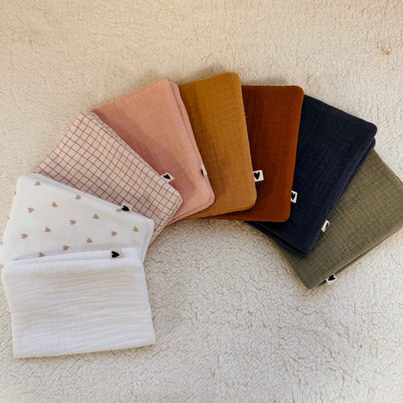 porte protège passeport gaze rose