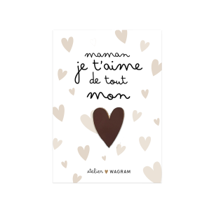 pins carte maman chocolat