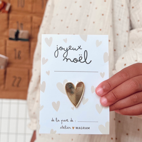 pins carte noel rouge