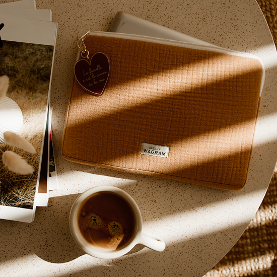 pochette ipad housse tablette gaze camel