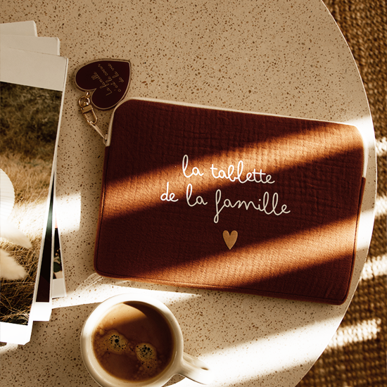 pochette ipad housse tablette gaze caramel