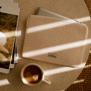 pochette ipad housse tablette gaze petits carreaux