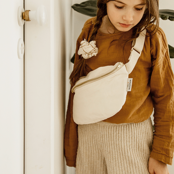 chouchou gaze de coton coeurs grands carreaux - accessoire cheveux