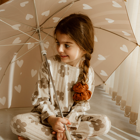 chouchou gaze de coton caramel accessoire cheveux