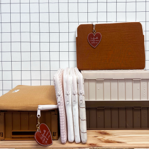 pochette ordinateur housse gaze caramel