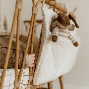 doudou main sauvage lapin