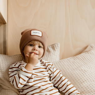 Bonnet maille cappuccino